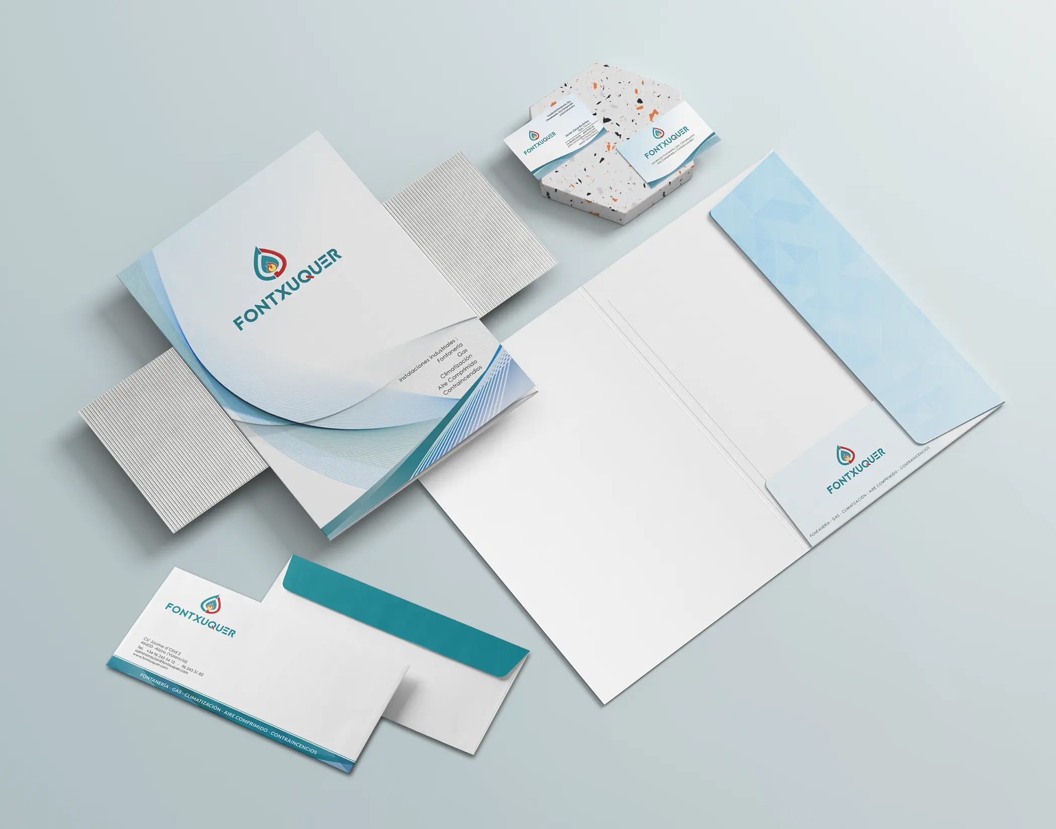 DISEÑO IMAGEN CORPORATIVA para FONTXUQUER