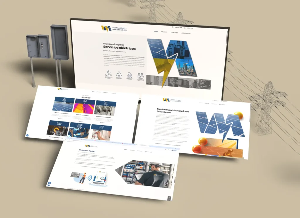 diseño web profesional corporativa para Verificaciones y mantenimiento Monserrat de Valencia