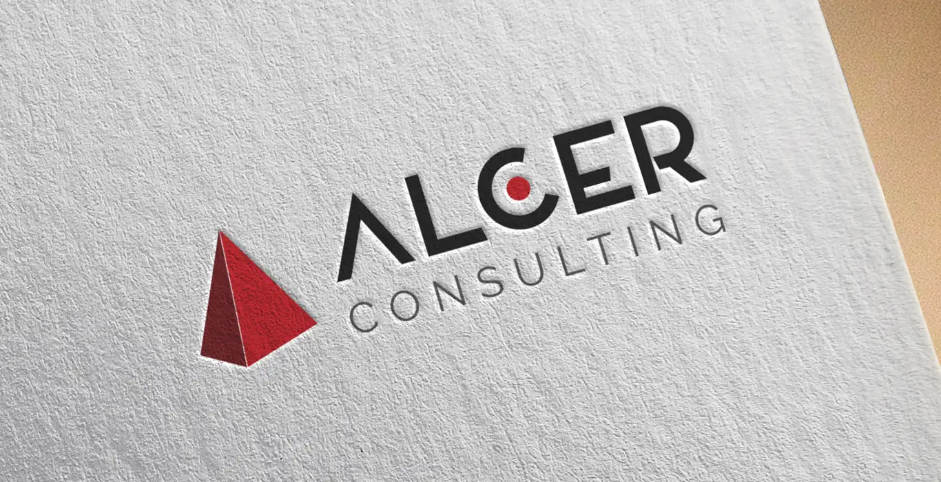 trabajos de resdiseño-restyling logotipo corporativo profesional ALCER CONSULTING