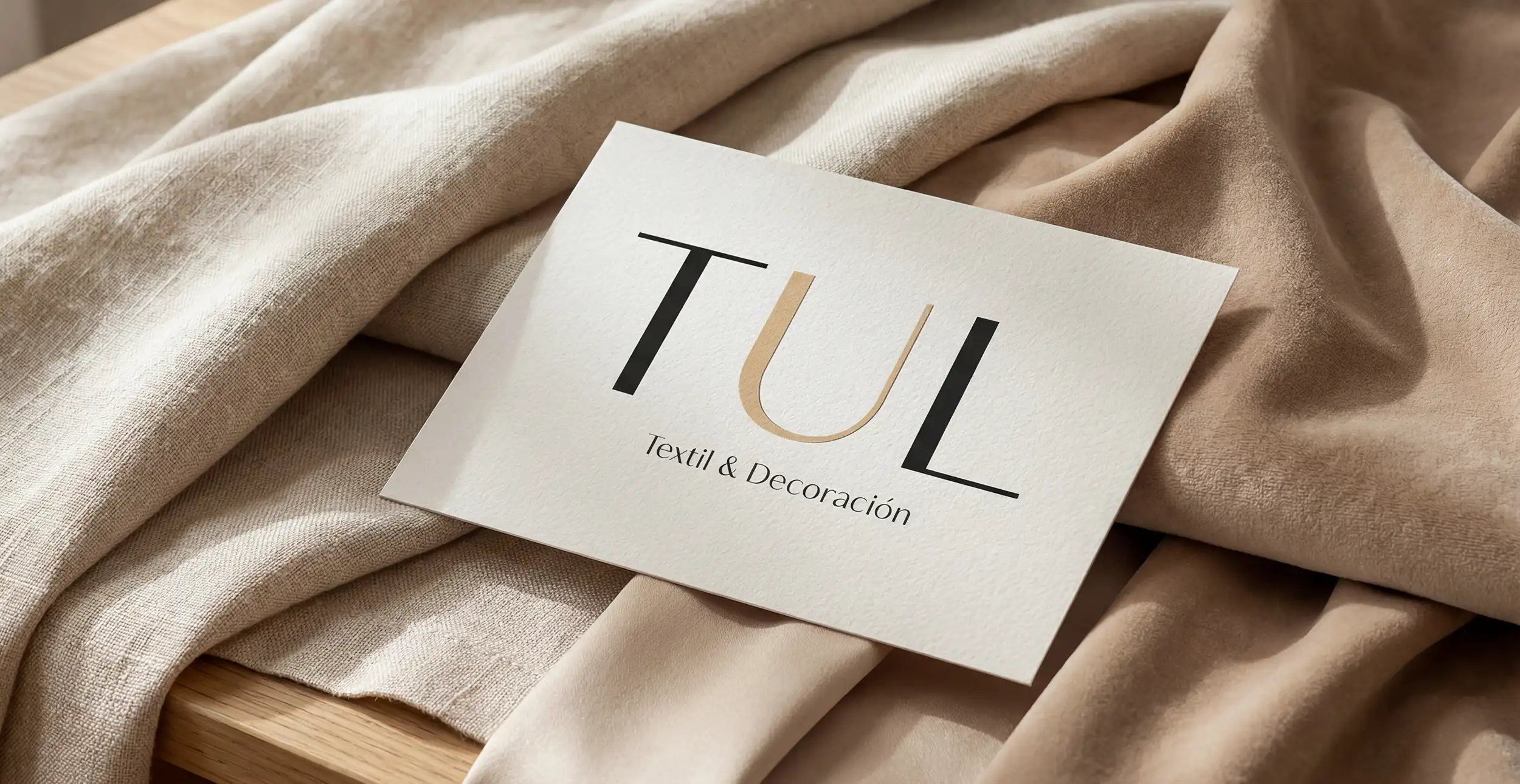 estudio profesional de valencia desarrollamos restyling rediseño de la marca TUL textil y decoración