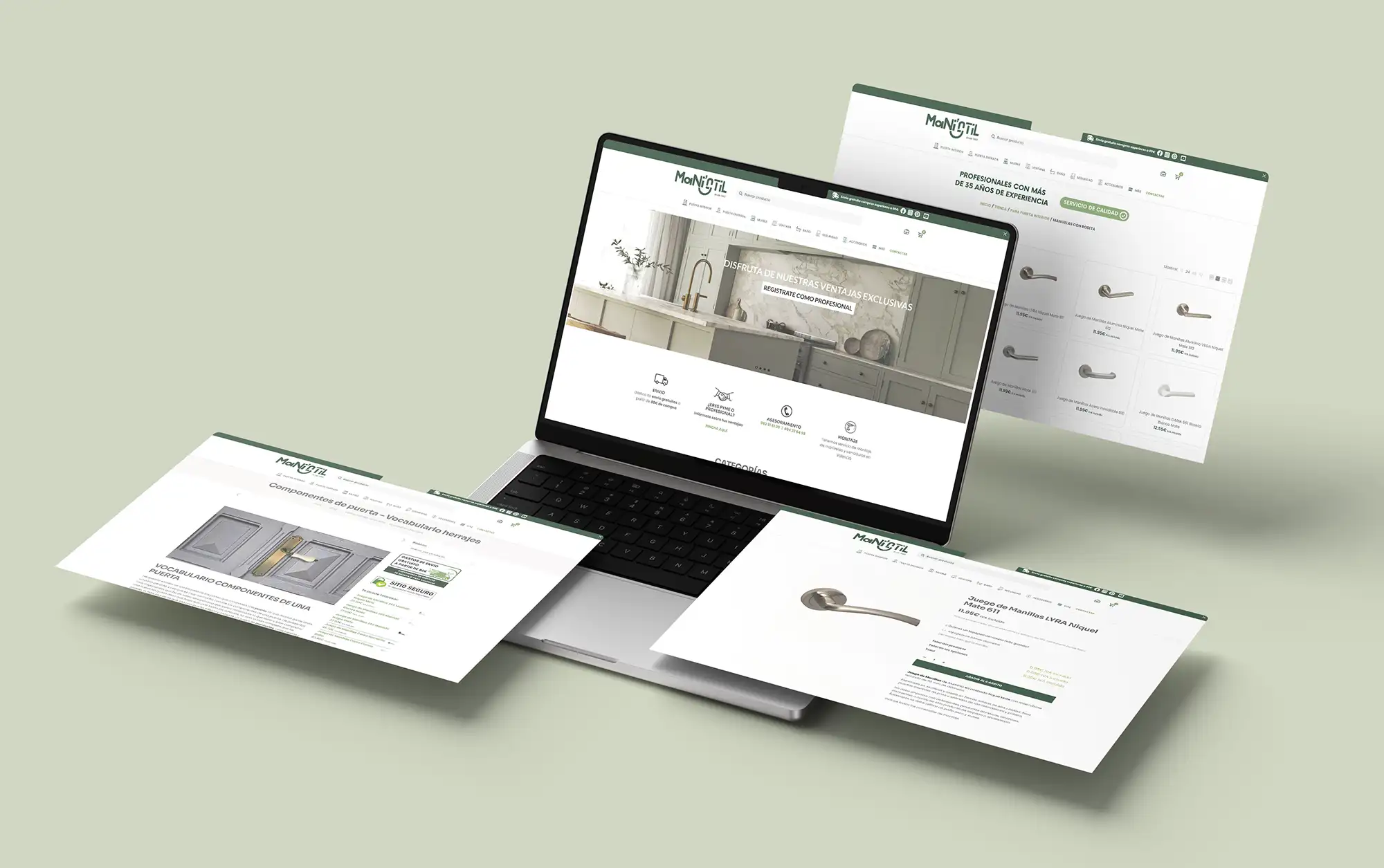 diseñor profesional de tienda online mas de 3000 productos MANISTIL valencia