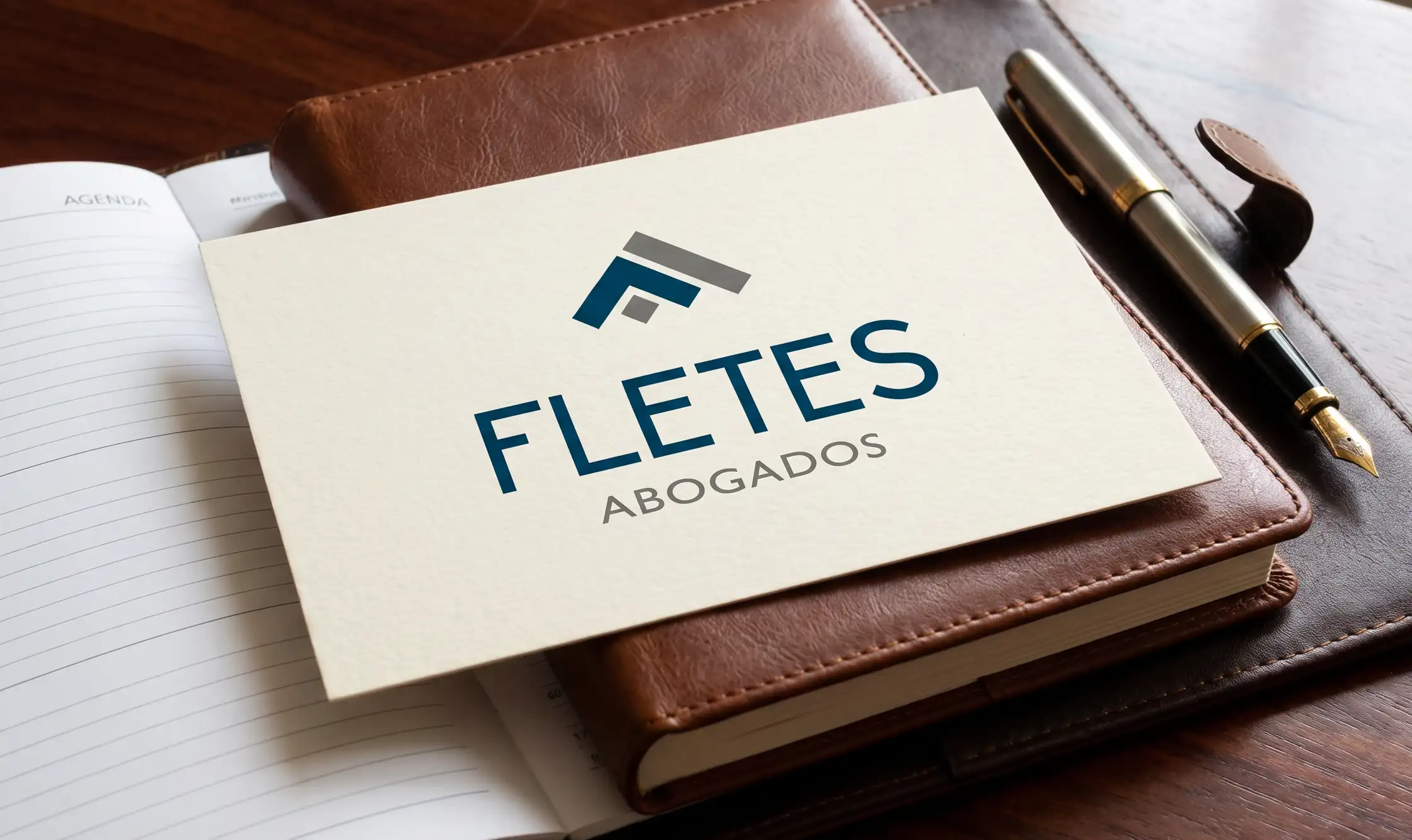 Estudio de diseño grafico en valencia realizamos proyecto de creación logotipo para despacho FLETES ABOGADOS